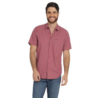 Foto 1 | Camisa Lee Hombre Quality Genuine Slim Fit Manga Corta 837 Vino