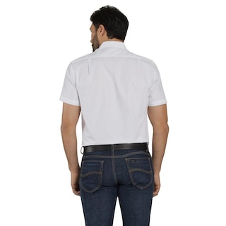 Foto 3 | Camisa Lee Hombre Quality Genuine Slim Fit Manga Corta 799 Blanco