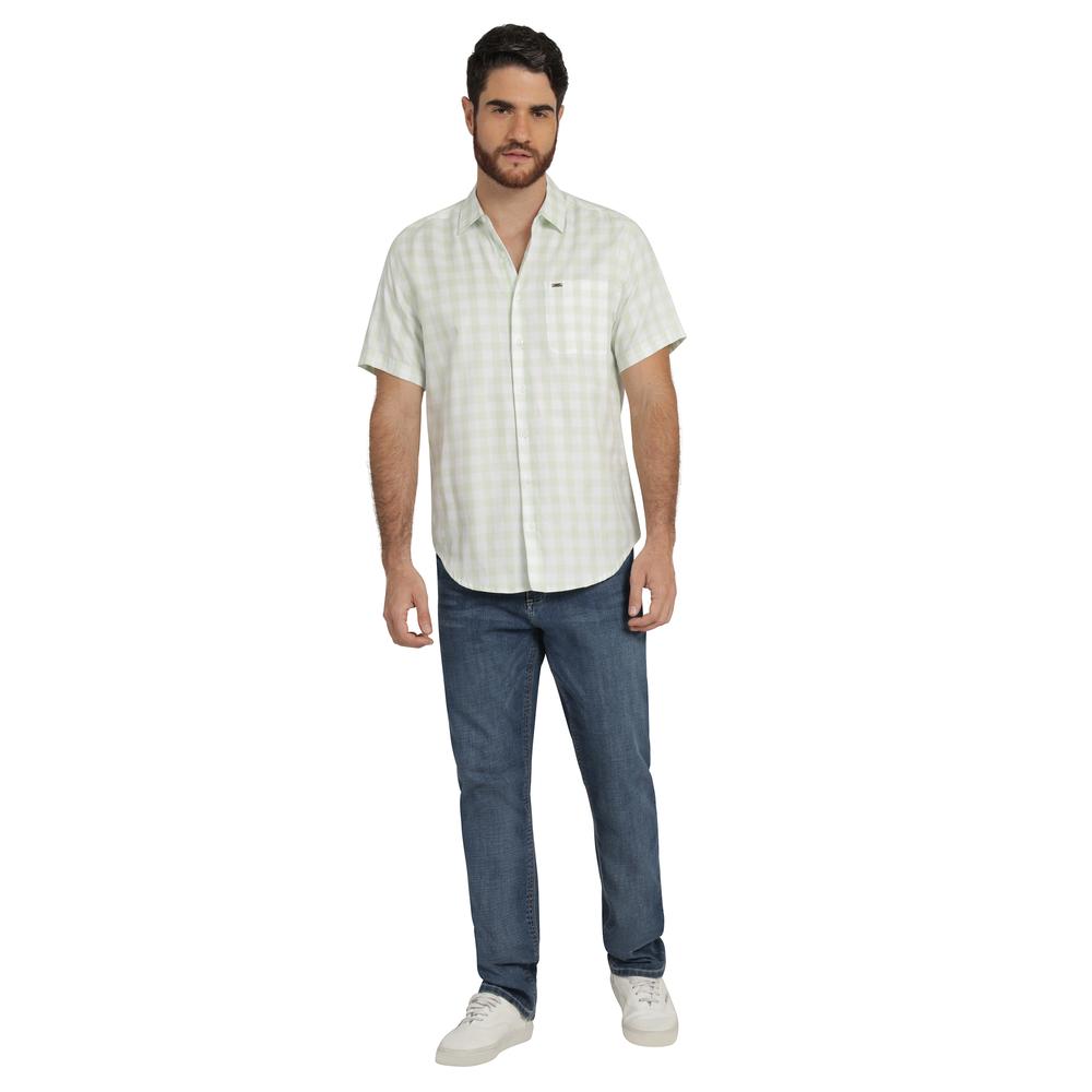 Foto 5 pulgar | Camisa Lee Hombre Quality Genuine Slim Fit Manga Corta 800 Verde