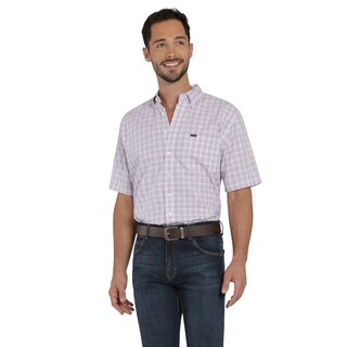 Foto 1 | Camisa Lee Hombre Classic Regular Manga Corta 830 Azul