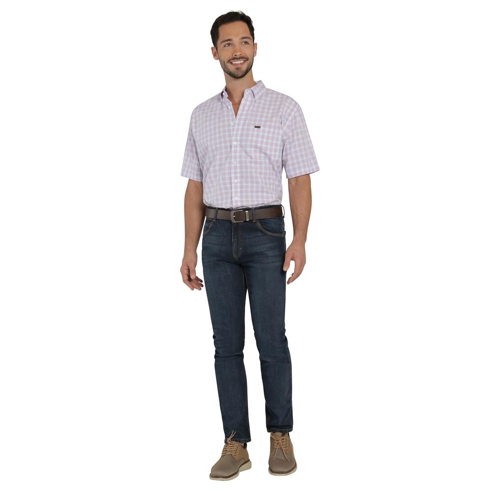 Foto 5 pulgar | Camisa Lee Hombre Classic Regular Manga Corta 830 Azul