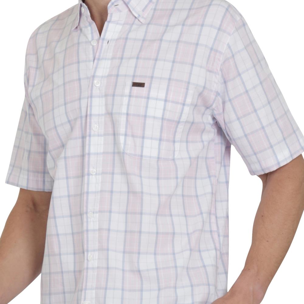 Foto 6 pulgar | Camisa Lee Hombre Classic Regular Manga Corta 770 Rosa