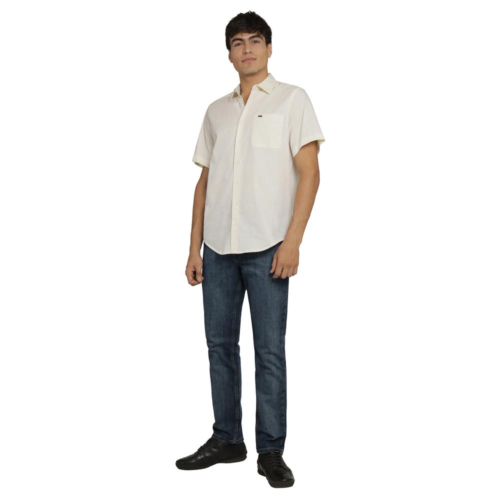 Foto 5 pulgar | Camisa Lee Hombre Quality Genuine Slim Fit Manga Corta 833 Amarillo