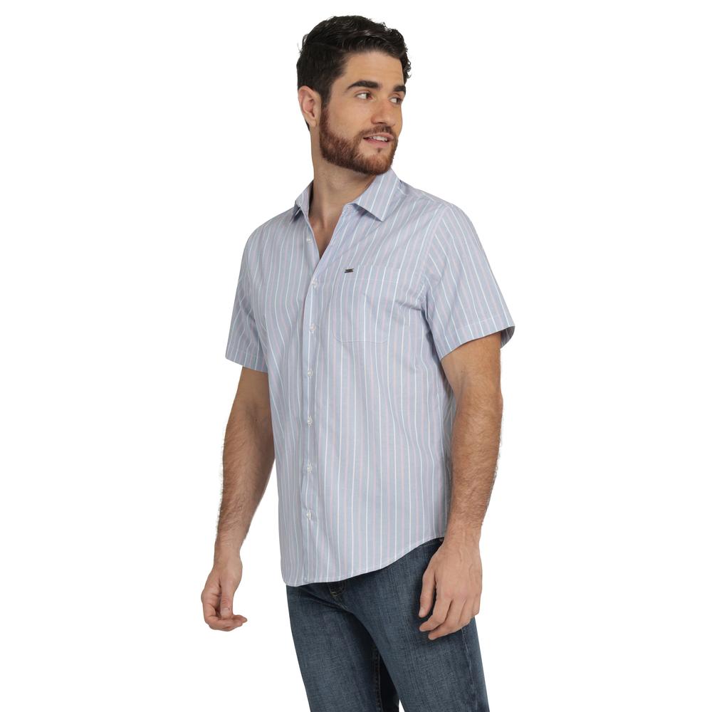 Foto 2 | Camisa Lee Hombre Quality Genuine Slim Fit Manga Corta 804 Azul
