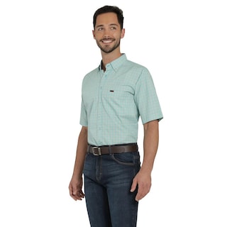 Foto 2 | Camisa Lee Hombre Classic Regular Manga Corta 789 Verde