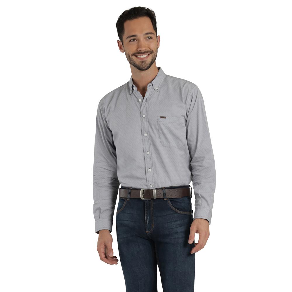 Foto 2 pulgar | Camisa Lee Classic Regular Manga Larga 879 Gris para Hombre