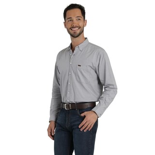 Foto 2 | Camisa Lee Classic Regular Manga Larga 879 Gris para Hombre