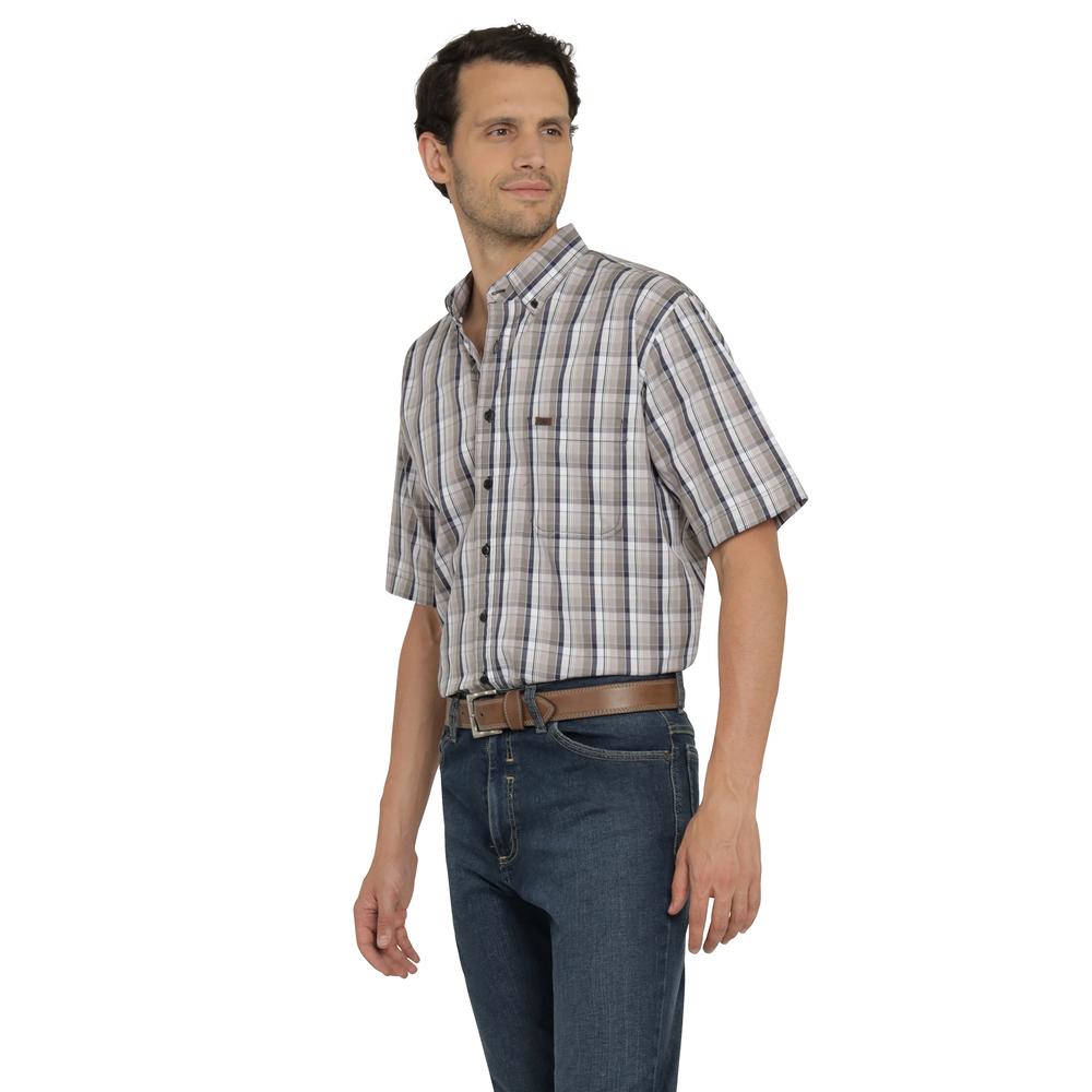 Foto 3 pulgar | Camisa Lee Classic Regular Manga Corta 823 Café para Hombre