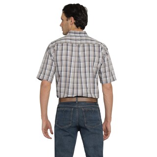 Foto 3 | Camisa Lee Classic Regular Manga Corta 823 Café para Hombre