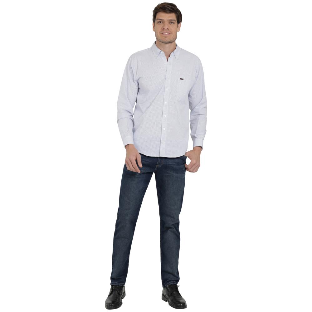 Foto 5 pulgar | Camisa Lee Classic Regular Manga Larga Azul para Hombre