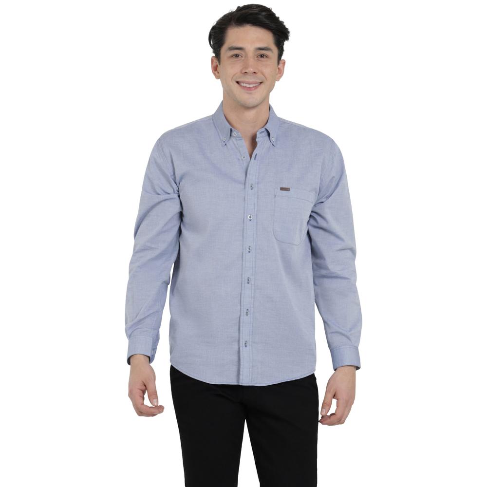 Foto 2 pulgar | Camisa Lee Classic Regular Manga Larga Azul para Hombre