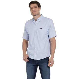 Foto 1 | Camisa Lee Hombre Classic Regular Manga Corta 693 Azul