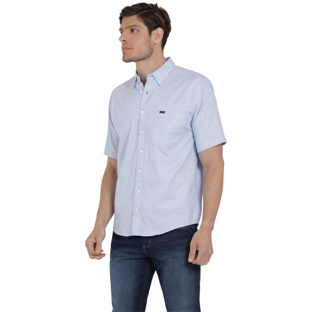 Foto 3 pulgar | Camisa Lee Hombre Classic Regular Manga Corta 693 Azul