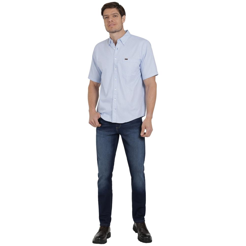 Foto 5 pulgar | Camisa Lee Hombre Classic Regular Manga Corta 693 Azul