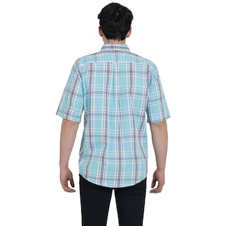 Foto 3 | Camisa Lee Hombre Classic Regular Manga Corta 759 Azul