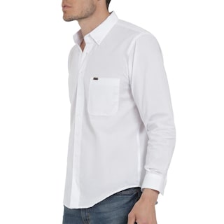 Foto 5 | Camisa Lee Hombre Classic Regular Manga Larga 721 Blanco