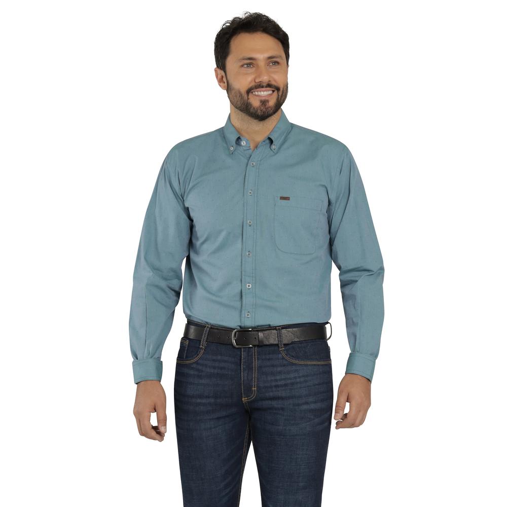 Foto 2 pulgar | Camisa Lee Classic Regular Manga Larga 746 Verde para Hombre