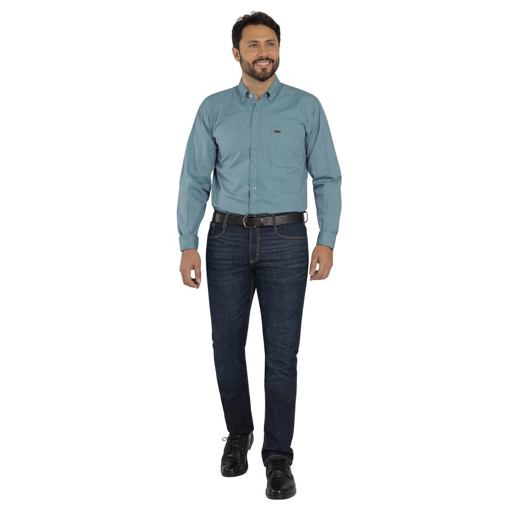 Foto 5 pulgar | Camisa Lee Classic Regular Manga Larga 746 Verde para Hombre