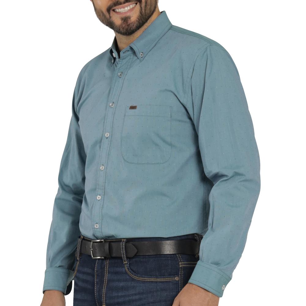 Foto 6 pulgar | Camisa Lee Classic Regular Manga Larga 746 Verde para Hombre