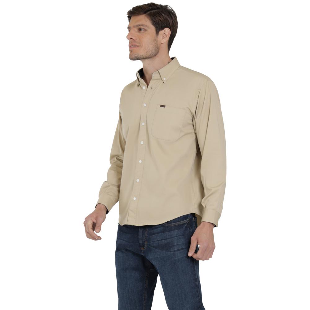 Foto 3 pulgar | Camisa Lee Classic Regular Manga Larga 634 Café para Hombre