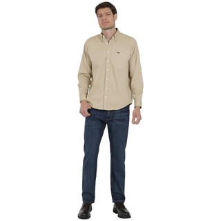 Foto 4 | Camisa Lee Classic Regular Manga Larga 634 Café para Hombre