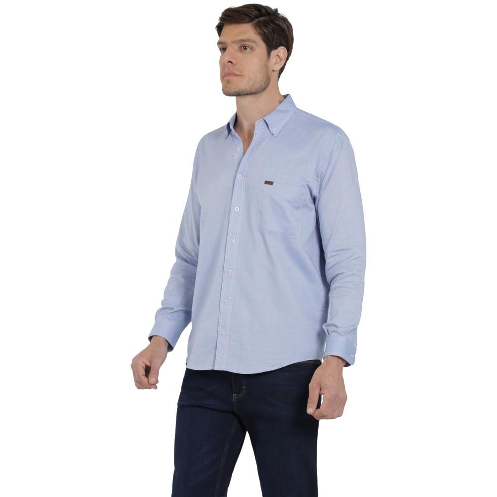 Foto 3 pulgar | Camisa Lee Hombre Classic Regular Manga Larga 788 Azul