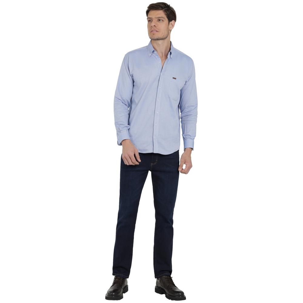 Foto 5 pulgar | Camisa Lee Hombre Classic Regular Manga Larga 788 Azul