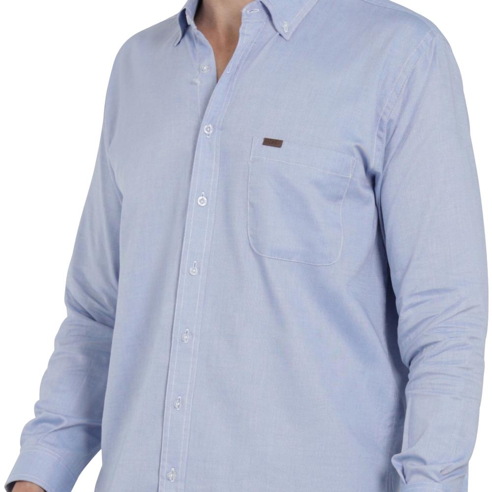 Foto 6 pulgar | Camisa Lee Hombre Classic Regular Manga Larga 788 Azul