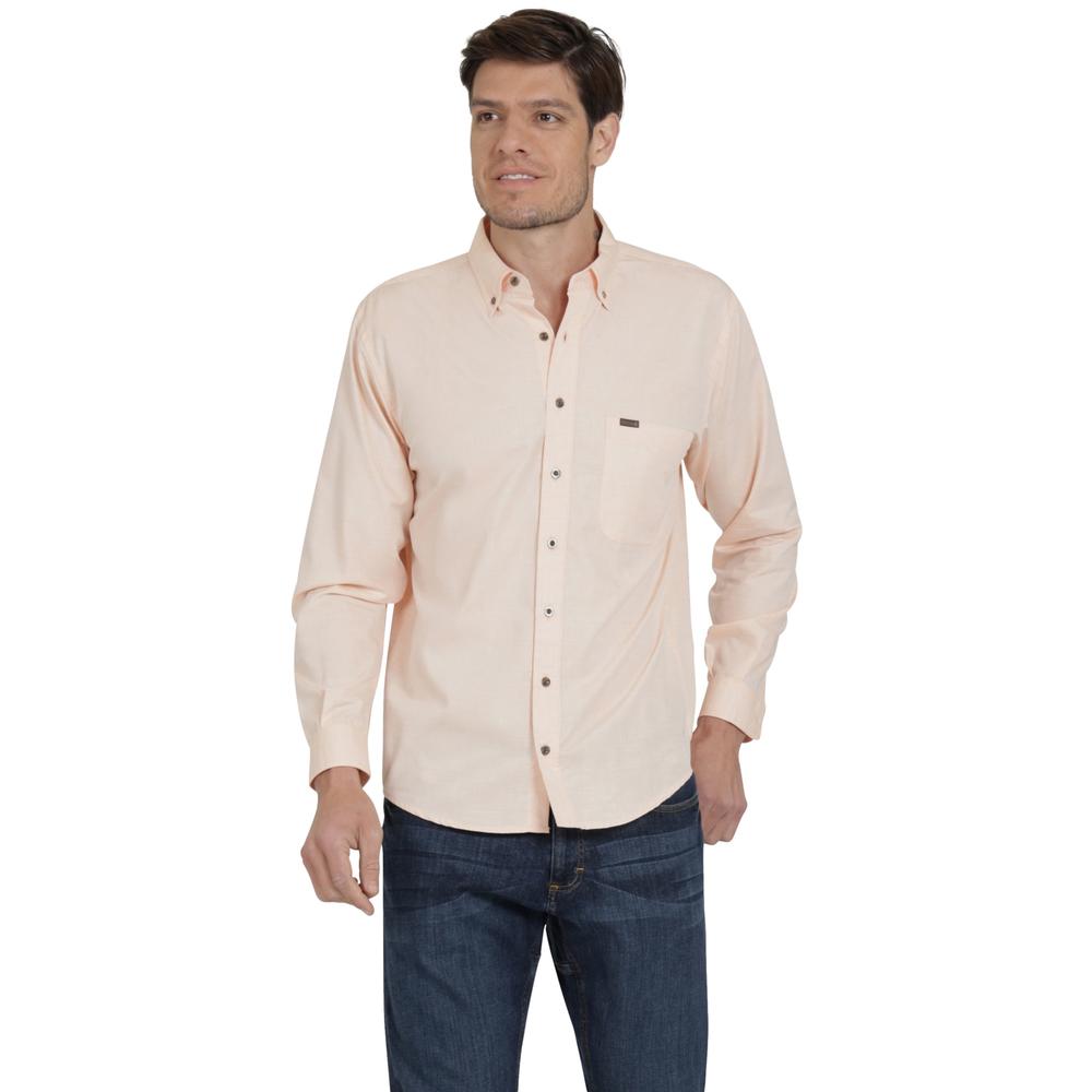 Camisa Lee Classic Regular Manga Larga 120 Anaranjada para Hombre