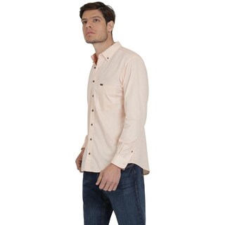 Foto 2 | Camisa Lee Classic Regular Manga Larga 120 Anaranjada para Hombre