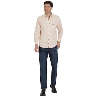 Foto 4 | Camisa Lee Classic Regular Manga Larga 120 Anaranjada para Hombre