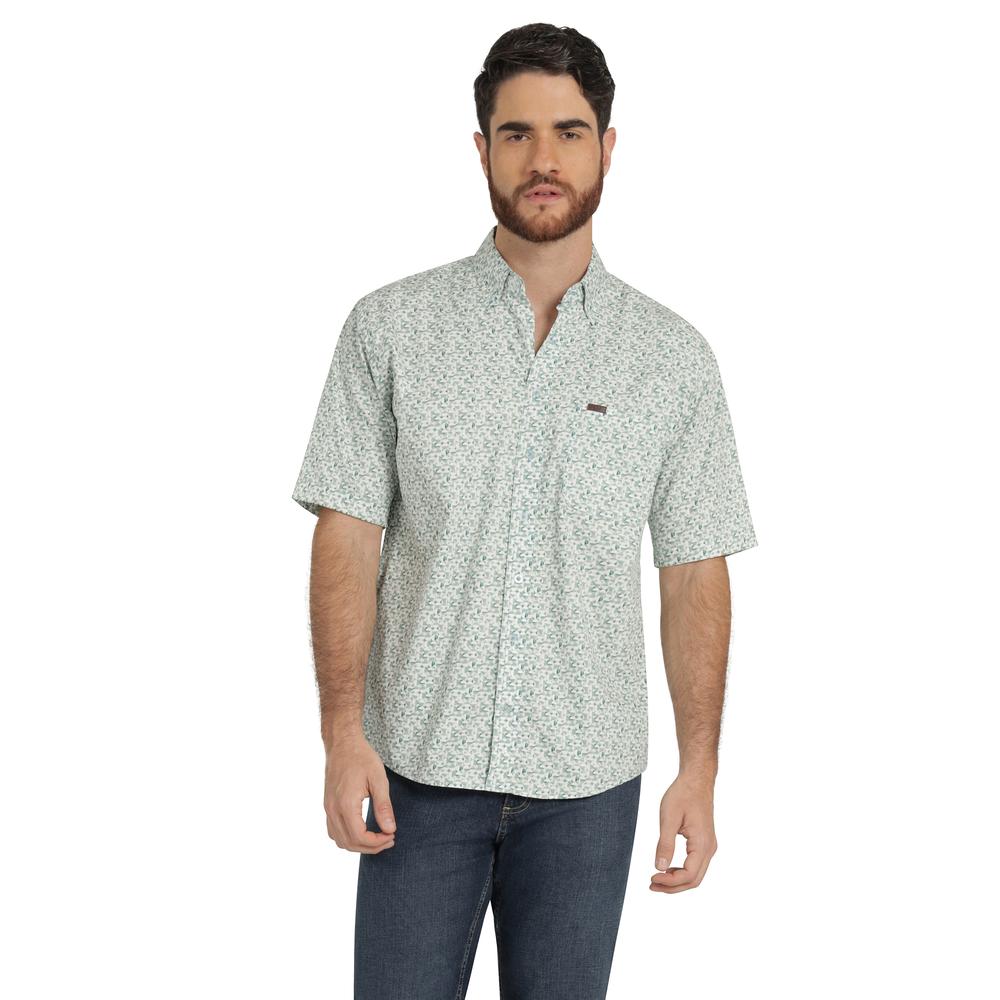 Camisa Lee Classic Regular Manga Corta 827 Verde para Hombre