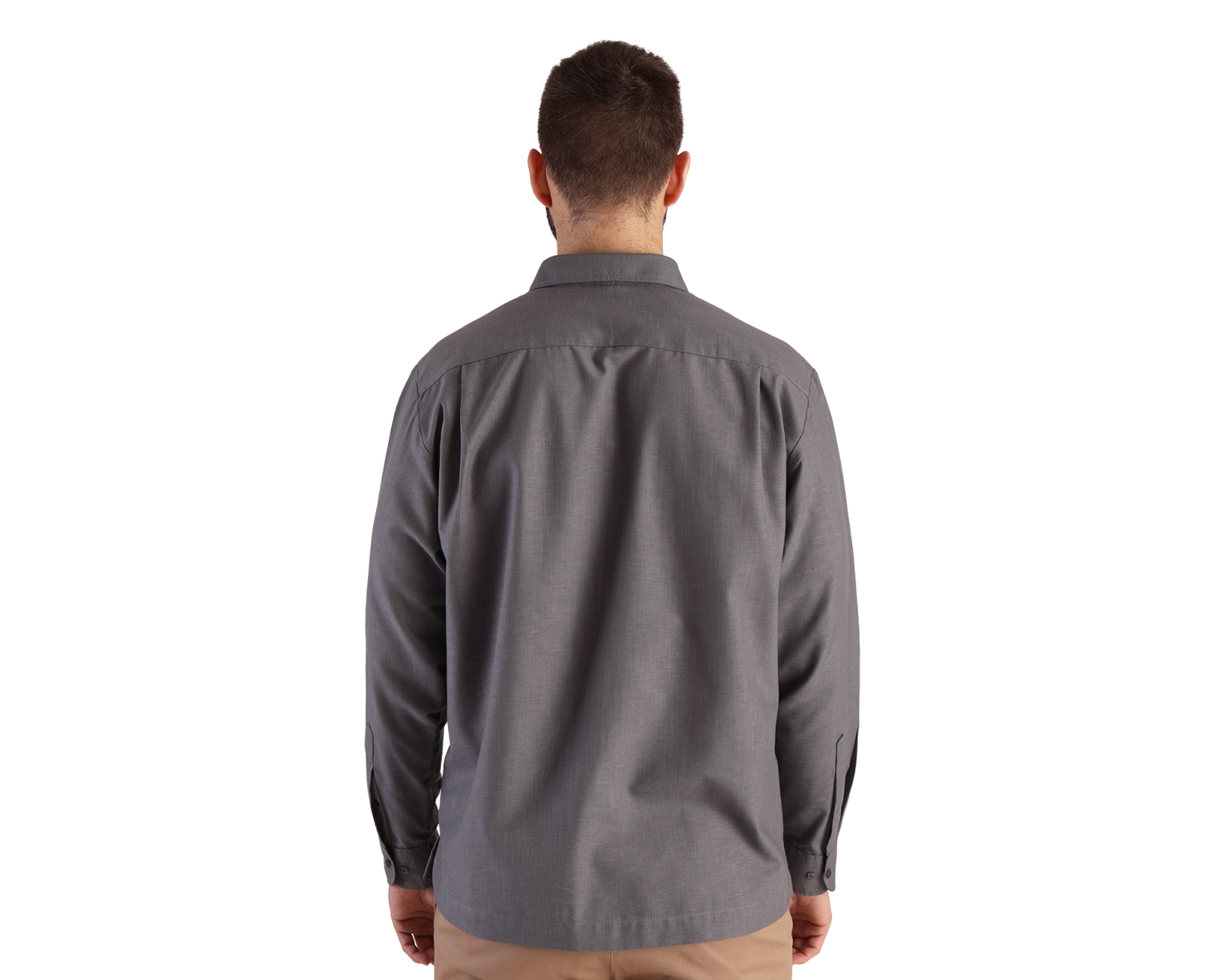 Foto 2 | Camisa Guayabera Rams Cottons Color Gris Alforzada Manga Larga Bordado Para Caballero