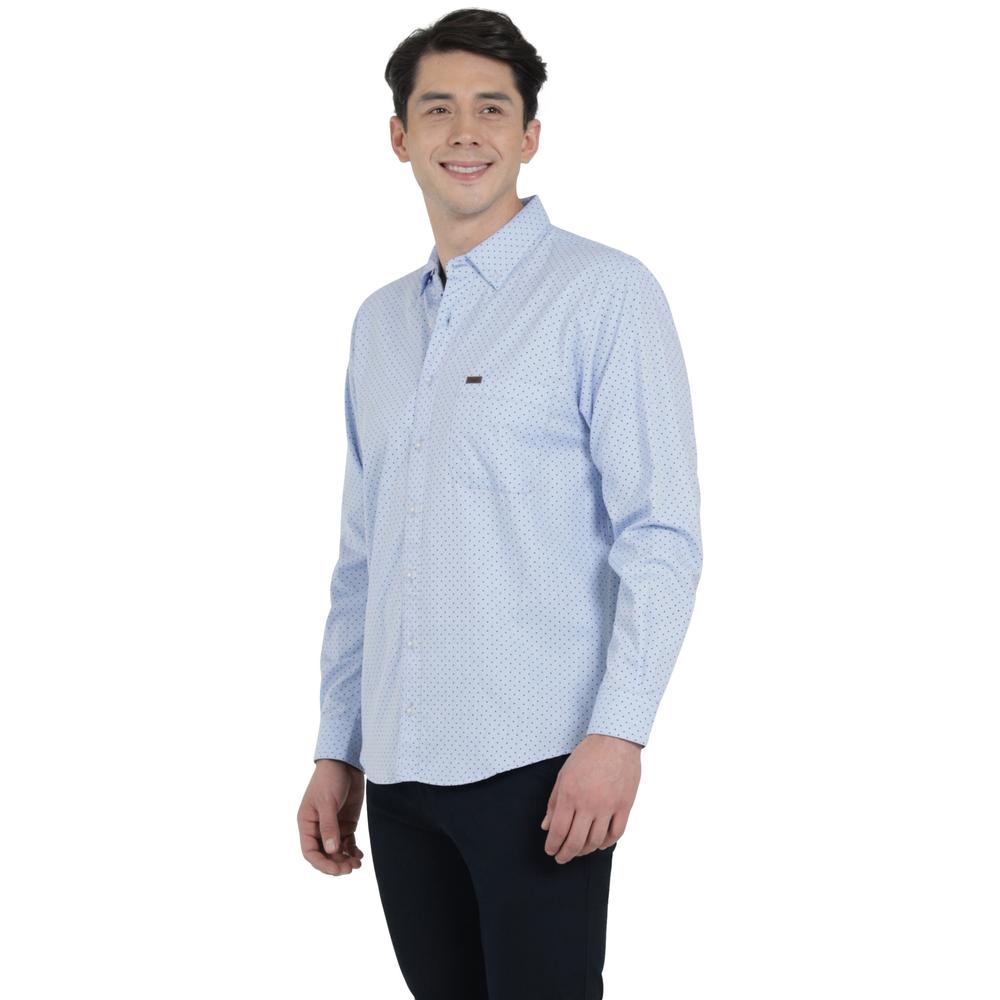 Foto 3 pulgar | Camisa Lee Classic Regular Manga Larga 821 Azul para Hombre