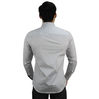 Foto 2 | Camisa Barabas 2b356 Blanco Negro Para Hombre