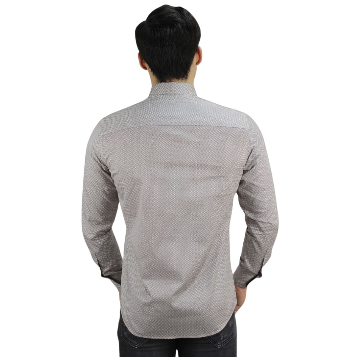 Foto 3 pulgar | Camisa Barabas 2b354 Blanco Cafe Para Hombre