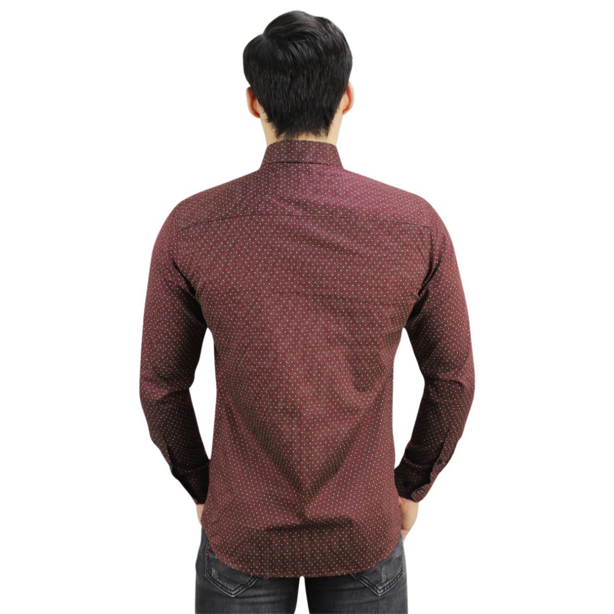 Foto 3 pulgar | Camisa Barabas 2b356 Tinto Para Hombre