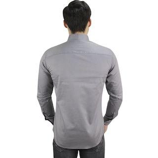 Foto 2 | Camisa Barabas 2b354 Gris Negro Para Hombre