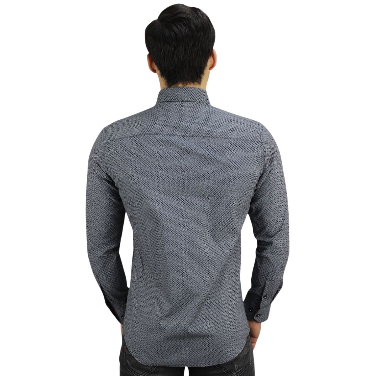 Foto 3 pulgar | Camisa Barabas 2b354 Negra Blanca Para Hombre