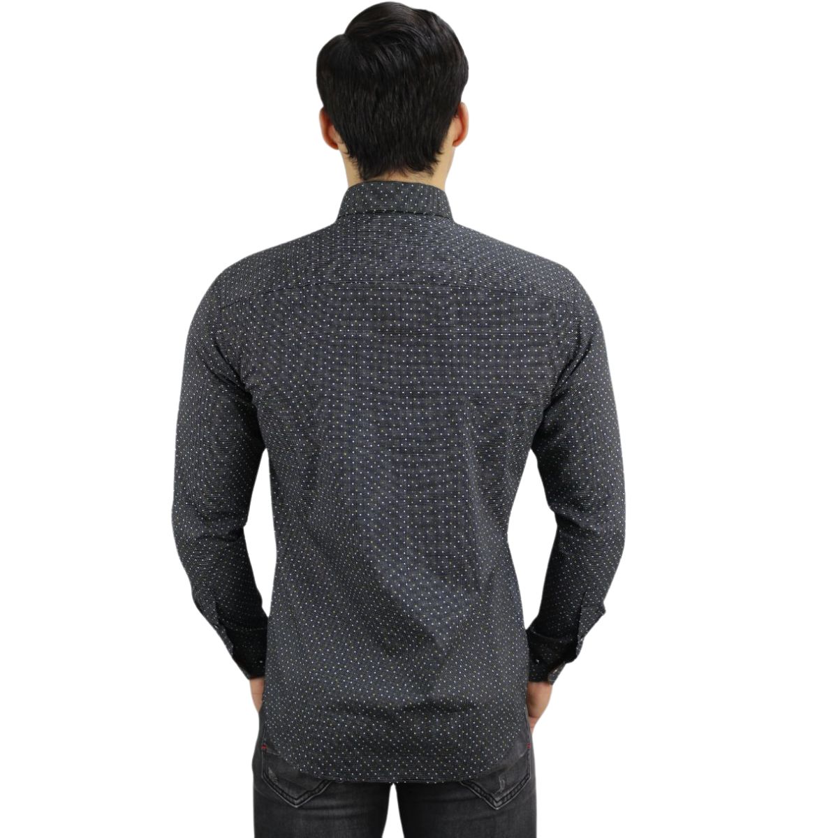 Foto 3 pulgar | Camisa Barabas 2b356 Negra Para Hombre