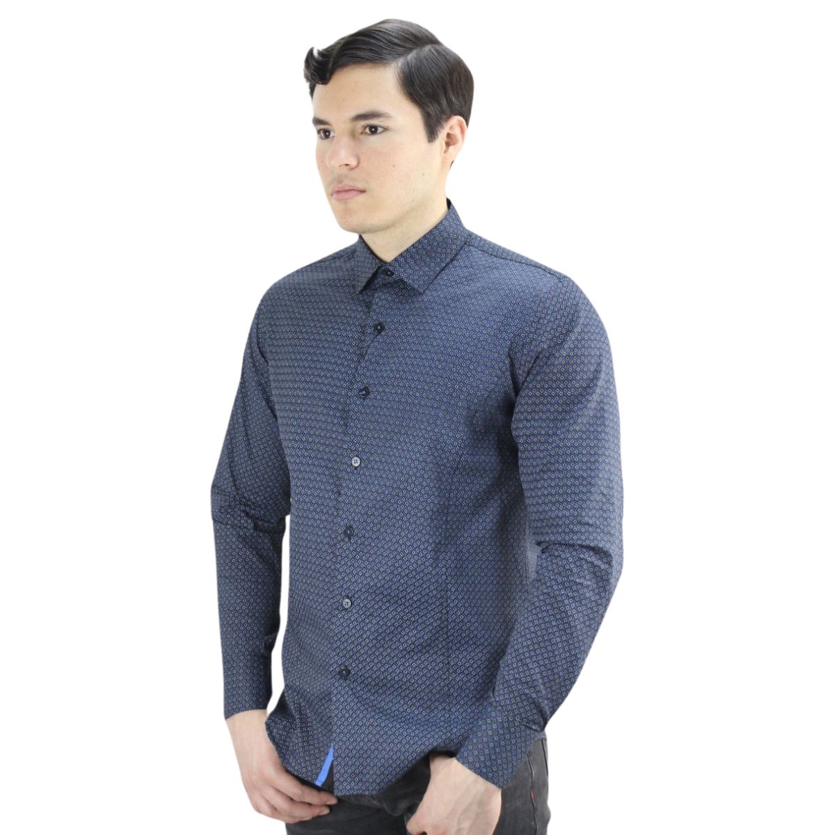 Foto 2 pulgar | Camisa Barabas 2b357 Negra Para Hombre