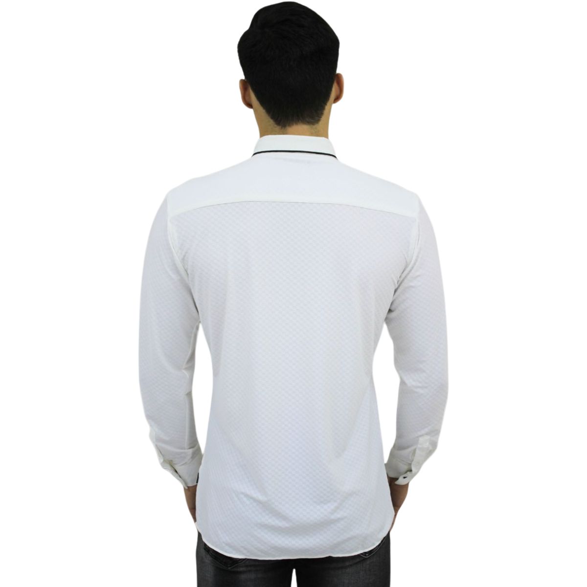 Foto 3 pulgar | Camisa Barabas 2b403 Blanca Para Hombre