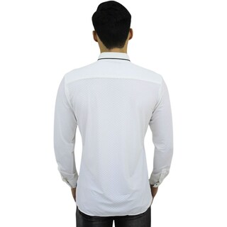 Foto 2 | Camisa Barabas 2b403 Blanca Para Hombre