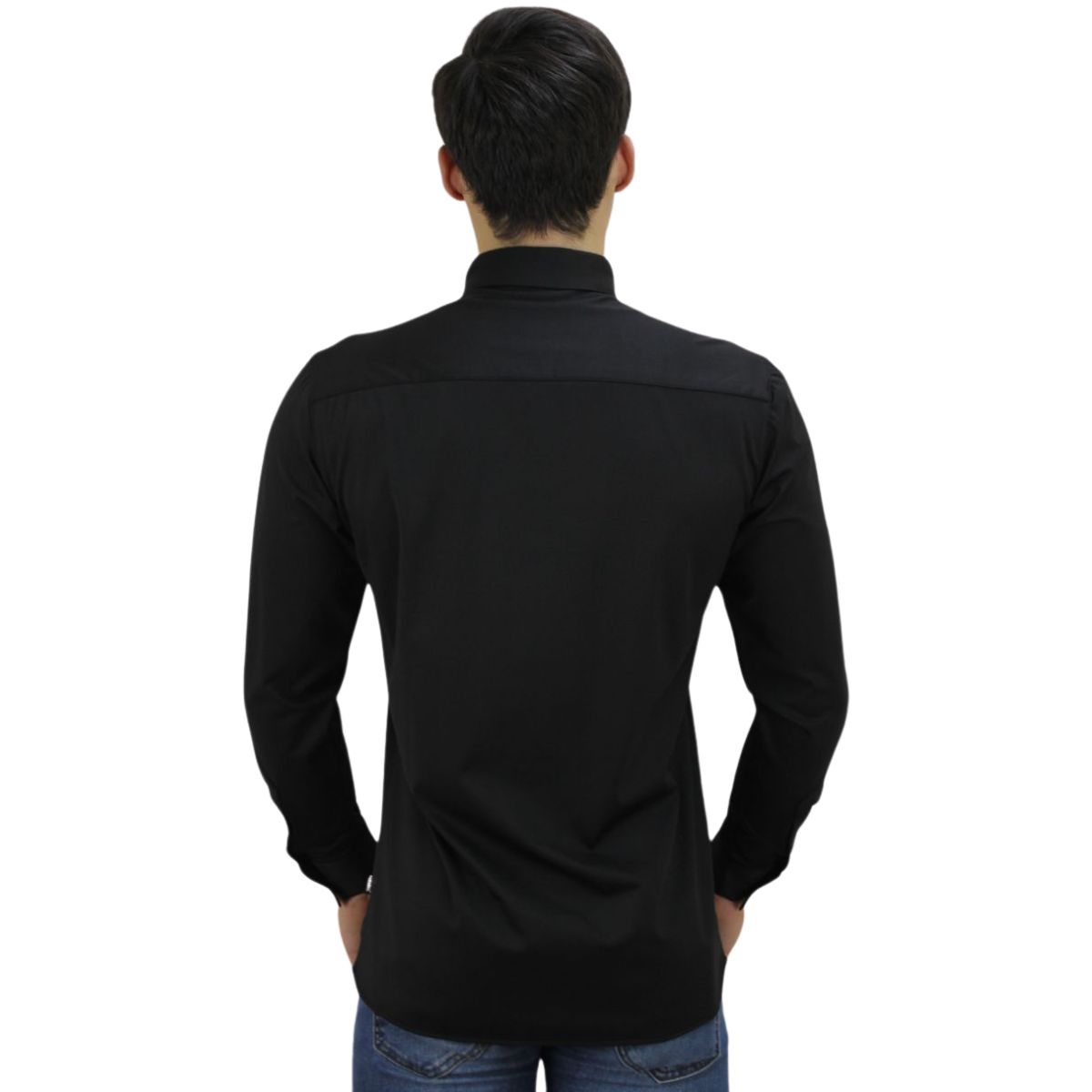 Foto 3 pulgar | Camisa Barabas 2b400 Negra Para Hombre