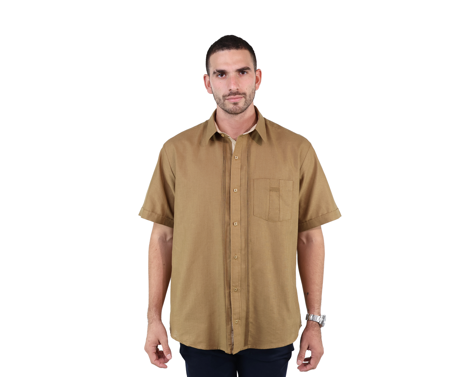 Foto 1 | Guayabera Rams Cottons Manga Corta para Hombre