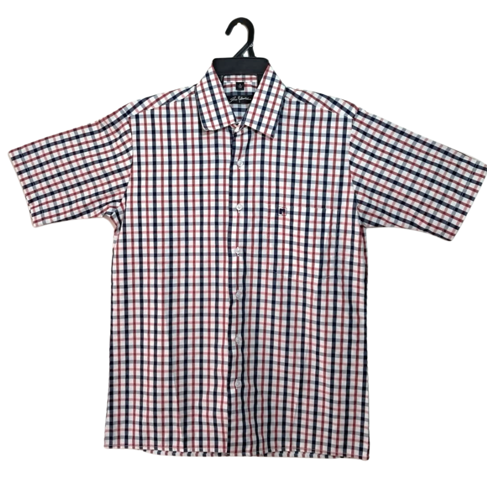 Foto 2 pulgar | Camisa Dodobypaco Cuadros Rojo Manga Corta