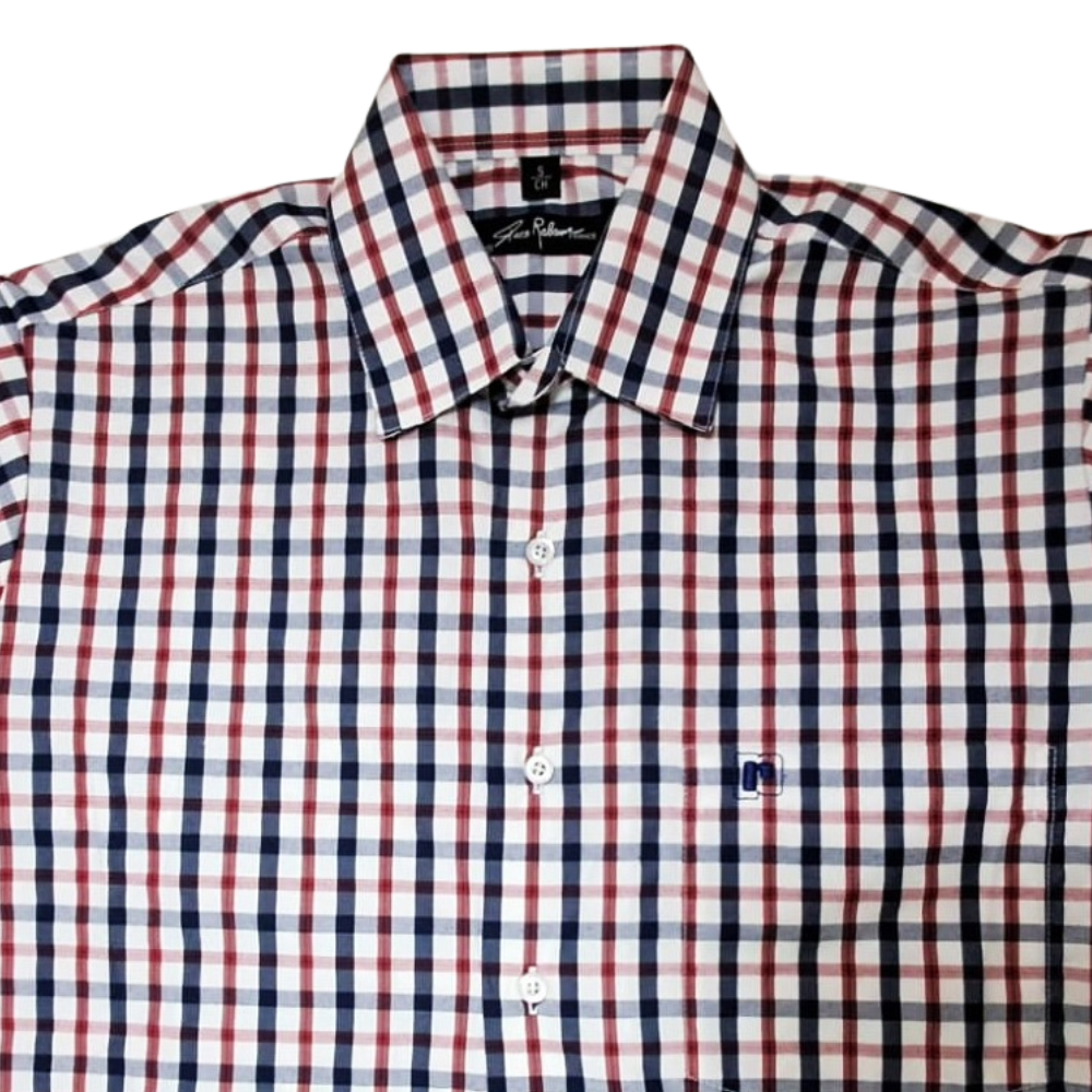 Foto 4 pulgar | Camisa Dodobypaco Cuadros Rojo Manga Corta