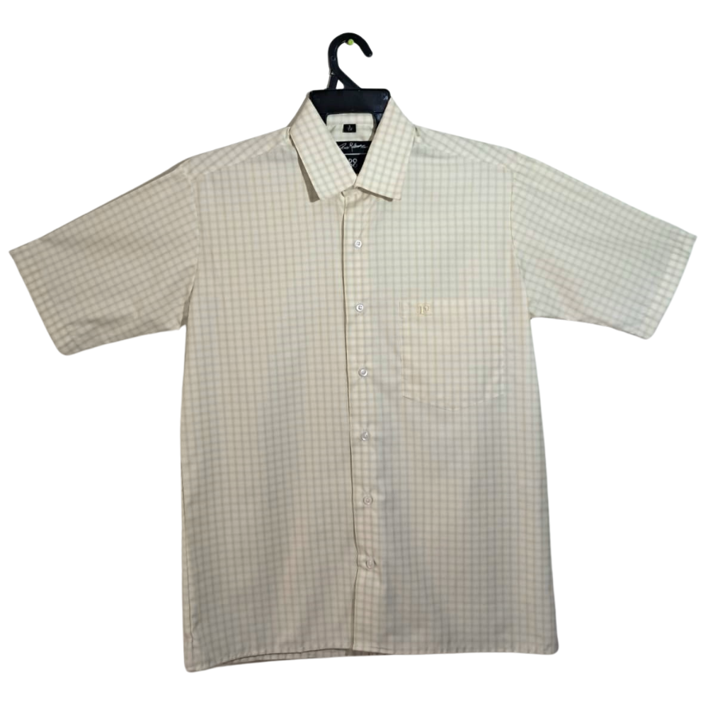 Foto 1 | Camisa Dodobypaco Cuadros Amarillos Manga Corta