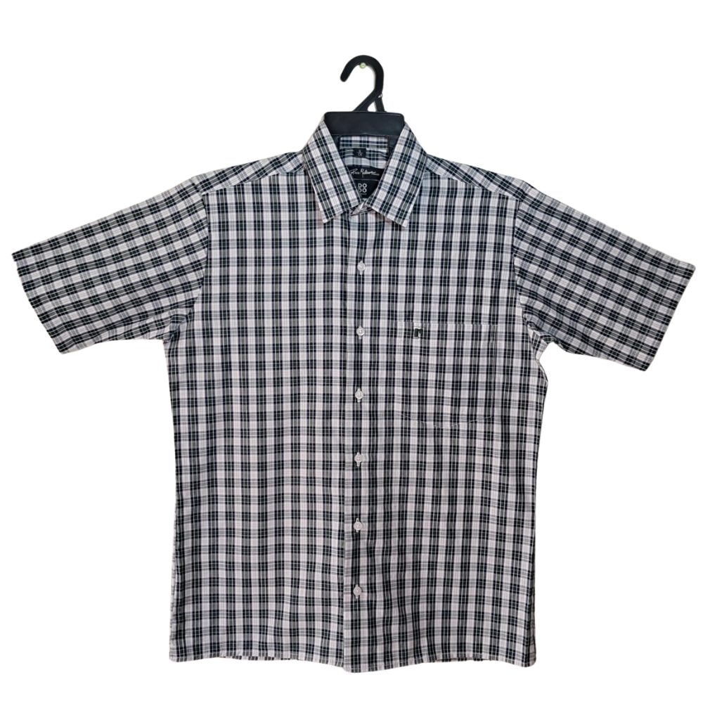 Camisa Dodobypaco Cuadros Verdes Manga Corta