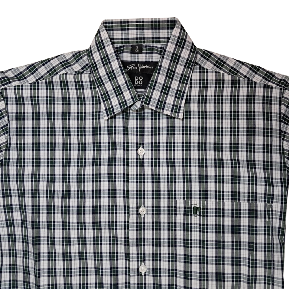 Foto 3 | Camisa Dodobypaco Cuadros Verdes Manga Corta